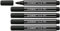 STABILO - Premium-Filzstift mit dicker Keilspitze - Pen 68 MAX - 5er Pack - schwarz