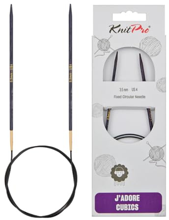 KnitPro J'Adore Cubics Stickor - Fasta rundstickor - 100 cm x 3,50 mm
