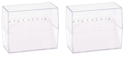 K3T 65961 Karteikasten A6 mit Register A-Z (Packung mit 2)