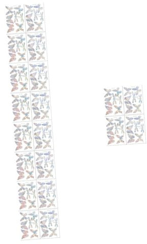 Zerodeko 10sätze Selbstklebende Fensteraufkleber Mit Schmetterlingsdesign Regenbogen Lichtfänger Für Vogelschutz Dekoration Für Und Glasflächen