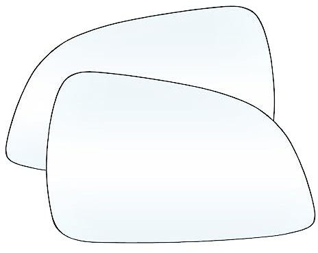 Außenspiegel Glas Für Opel Für Astra H 2009 2010 2011 Links & Rechts Flügel Spiegel Glas Erhitzt Auto Außen Teile Rückansicht Rück Konvexe Linse Seitentür-Rückspiegel Glas (Farbe : Pair)