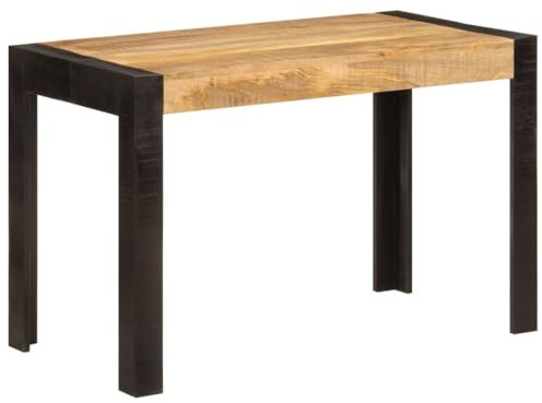 CIADAZ Matbord 120 x 60 x 76 cm, massivt trä, mango, matbord, trädkantbord, matbord, matmöbler, köksbord – 356291