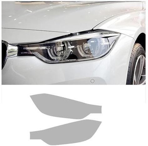 NRAAUEPO Auto Licht Folie für B&MW 3er F30 F31 2013-2019 Auto Scheinwerfer Film Front Licht Transparent Geschwärzte Form Vinyl Schutz Aufkleber