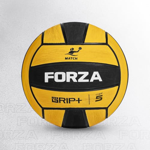 FORZA Water Polo Match Ball – Premium Waterproof Rubber & Neoprene, Official Sizes (Pack of 1, Size 5)