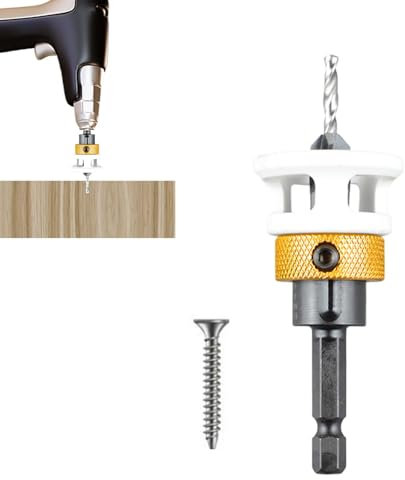 Juego de brocas para madera, juego de brocas avellanadas para madera, brocas de aleación para madera, juego de brocas cónicas, avellanador estable para madera blanda, madera dura