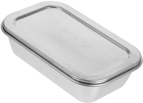 TIDTALEO Conteneur De Rangement Alimentaire Inoxydable Avec Couvercle Hermétique Boîte à Glace Réutilisable Pour Fromage Beurre Et Stockage Au Congélateur Accessoire Pratique Pour