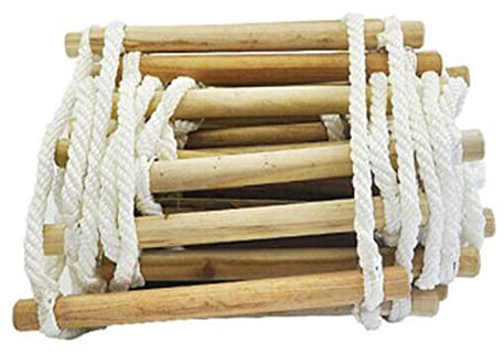 CAFIEDR Fire Escape Ladders Emergency Rope Ladder Flame Resistant Emergency Safety Ladder Fire Escape with Hook Carabins Escape from Window and Balcony/15M/49Ft(3M/10Ft)