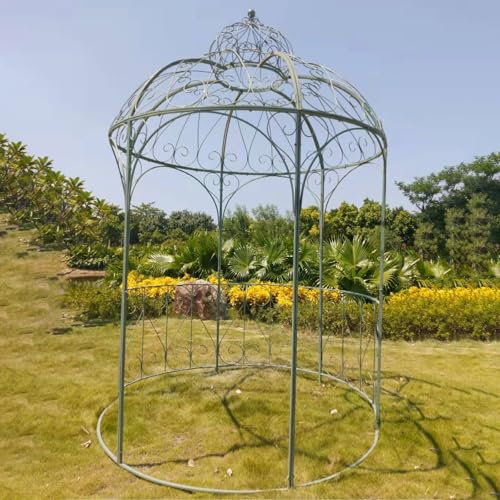 LYXXJRYBHD Großer, Runder Metall-Gartenbogen Mit DREI Eingängen, Metallspalier, Robust Und Stabil, Torbogen für Den Garten, Parkdekoration