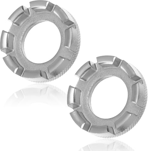 Bremorou 2 Stück Speichenschlüssel Bicycle Spoke Wrench Fahrrad Speichenspanner Speichenschlüssel Nippelspanner Spanschlüssel Präzisen Abmessungen für Zentrieren Reparieren Gauge Spoke Tool Bike