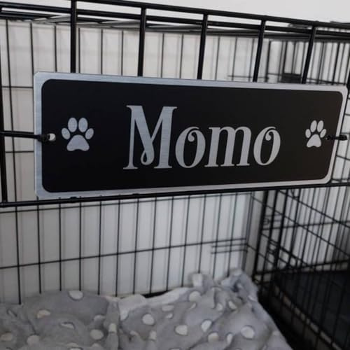 Personalisiertes Hunde-Namensschild, Hundehausschild, Zubehör, personalisiertes Acryl-Namensschild zum Aufhängen für Hundehütte, Outdoor, Geschenk für Tierliebhaber (22,9 x 7,6 x 7,6 cm)