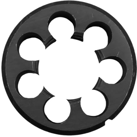 1 matriz redonda for roscar tubos de acero de alta velocidad, G 1/8-3/4, herramienta de roscado HSS duradera for uso doméstico y profesional.(1x11)