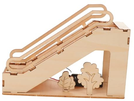 Mikinona Ascensore Elettrico in Miniatura Kit Costruzioni in Legno Set Esperimenti Scientifici Stem Puzzle Educativo Per Ragazzo Simulazione Scala Mobile