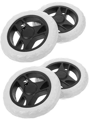 PRETYZOOM Shopping Cart Wheel Replacement Heavy Duty Shopping Cart Wheel Accessories Replacement Wheels for Trolley Trolley Wheels for Small Carts 6.69 in Set of 4