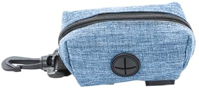 RAMGLYO 1 Pièce Distributeur de Sacs à Crottes pour Chien - Porte-Sac à Crottes Portable avec Mousqueton, Idéal pour les Promenades, Robuste et Pratique (Bleu)