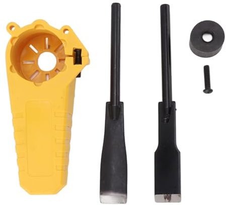 Elektromeißel Aufsatz, Winkelschleifer Zubehör, 115mm Sanierungsfräse Absaughaube - Einfache Montage, Rostfreier Stahl, Vielseitig für Holz und Stein