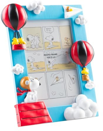 Grupo Erik Cornice 10 x 15 cm Snoopy Peanuts 3D | Portafoto da Tavolo | Cornice Foto da Tavolo e da Parete per Foto 10x15, Design 3D, Snoopy Gadget, Idea Regalo