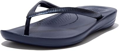 Fitflop Women's iQushion Ergonomic Flip Flops - Lightweight & Comfortable with Natural Arch Support - Midnight Navy - 6 UK