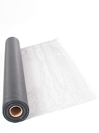 TESO Insektenschutz Gaze - Mückenschutz - Fliegengitter - UV-Beständig - mit PVC Beschichtung - einzeln verpackt (Grau, 140 x 150cm)