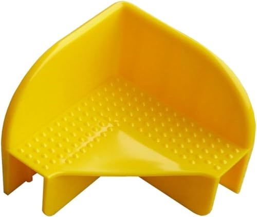 40er Set Stapelecken aus Kunststoff für Holzaufsatzrahmen – Made in Germany – Schlagfestes PE Gelb – Stapelhilfen für Palettenrahmen & Aufsatzrahmen – Sicherer Halt & Platzsparend