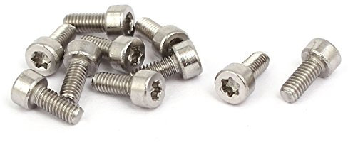 Aexit M2.5x6mm 304 Edelstahl Torx-Zylinderschrauben Befestigungselemente 10 Stück (0b039ad12d3b1600ccebff87bd4c416e)