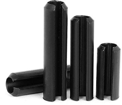 Goupille élastique noircie, goupille fendue, goupille élastique, goupille cylindrique, goupille creuse, goupille de positionnement,-M4 * 8 mm (100 comprimés)