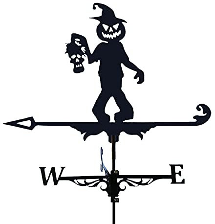 ruist-eu Girouette Protection Solaire Eau Non-oxydation Vent Signe Halloween Citrouille décoration