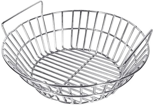 Charcoal Ash Basket for Large Big Green Egg Grill, Kamado Classic, Pit Boss, Louisiana Grills, Primo Kamado Grill and Large Grill Dome, Heavy Duty Stainless Steel