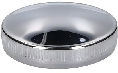 BestPrice Tankdeckel Aluminium chrom-Optik kompatibel mit Simson SR50 | Nicht abschließbar kompatibel mit Simson S 51 B2-4 50 4-Gang Bj. 1980-1989, Simson S 50 B 50 3-Gang Bj. 1975-1976