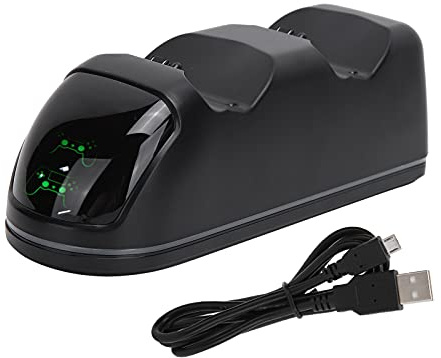 Caricabatterie Doppio Controller, Stazione di Ricarica Compatibile con Controller Gamepad Plug And Play Tensione di Ingresso DC 5V 800MAMA
