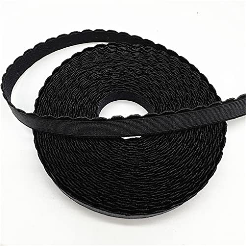 5 Yards/lotto 10 Millimetri Mezzaluna Pizzo Nastro Elastico Piegare Su Fascia Elastica per Cucire Pizzo Trim Vita Abbigliamento Accessorio