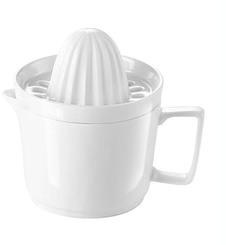 Sizikato Presse-agrumes manuel en porcelaine blanche pour la maison, citron, orange, fruits.