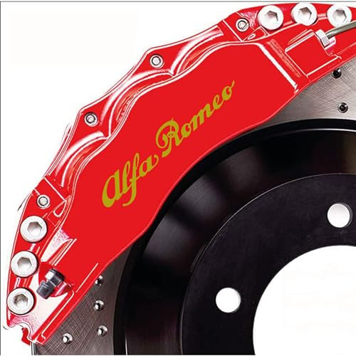 Adesivi compatibili con Alfa Romeo per pinze freno giulietta giulia mito stelvio 159 156 (ORO)