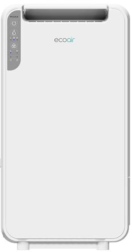 EcoAir Piccola Desiccant Dehumidifier 5L/Day | Wall Mount or Free Standing | IP24 | 4 Kg | Antibacterial Filter | Home Garage Basement Bathroom Boat