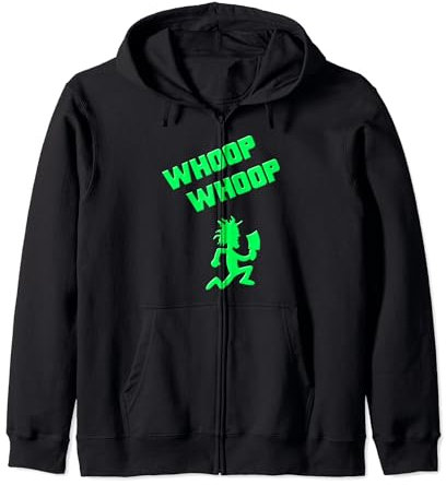 Juggalette ICP Whoop Whoop Hatchet Guy Vibrant Colors Design Zip Hoodie