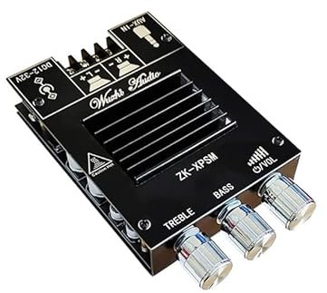 Hi-Fi-förstärkare,Audioförstärkare 2 * 150W TDA7498E Ljudeffektförstärkare BT 5.0 Stereo HiFi Klass D Digital Musik Hemmabio AUX Equalizer Subwoofer AMP(Zkxpsm)