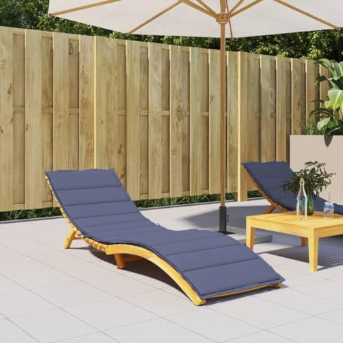 Tidyard Sonnenliegen-Auflage Liegenauflage Gartenliege Liegestuhl Relaxliege Liege Polster Kissen Auflagen Polsterauflage Outdoor Auflage Polster Marineblau Oxford-Gewebe