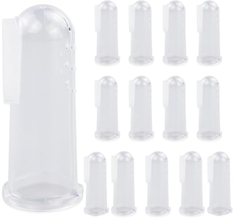 14 cepillos de dientes de silicona suave para mascotas, cepillo de dientes para perros, cepillo de dientes para gatos, limpiador para mascotas