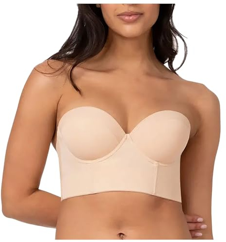 Women's Strapless Bra Push Up for Bigger Bust Multiway Underwire Smooth Bandeau Bra Women Ultimate Strapless Bra Women Sports Bra Compression Bra Cotton Bras for Women Non Wired