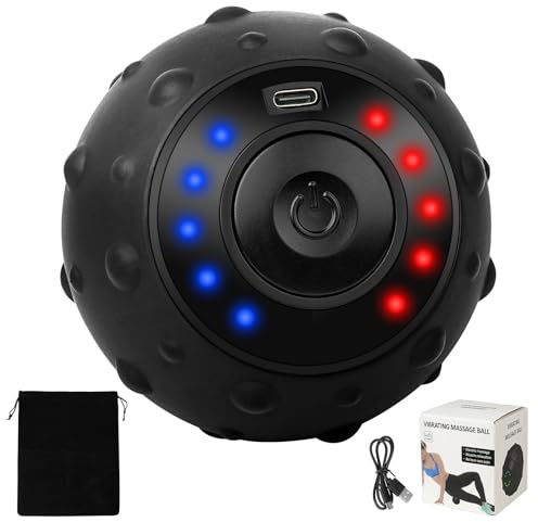 ProChosen Upgraded 5-Gear Vibrating Massage Ball, Rechargable Massage Vibrating Ball for Fitness, Training, Therapy and Relaxation