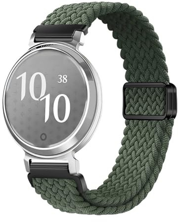14 mm ögla glidande nylon vävd rem for Garmin Lily 2 damarmband(03 Dark Olive Green)