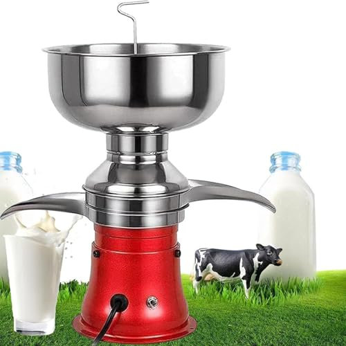 RoyceBee Separatore Elettrico di Panna per Latte Fresco, 50 L/H, Separatore di Panna e Burro, Centrifugo per Capre e Mucche, Trasforma Il Latte Intero Crudo in Latte Scremato