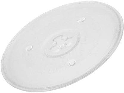 EXHUMKY Plato de Vidrio para Microondas de Reemplazo de Plato Giratorio Accesorio Resistente y Seguro para Microondas