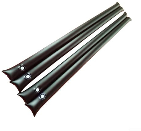 HpLive 2 Stück Doppelkammer Poolabdeckung Gewichte 240x30cm Wassersäcke für Pool Winterabdeckung, Schwarz