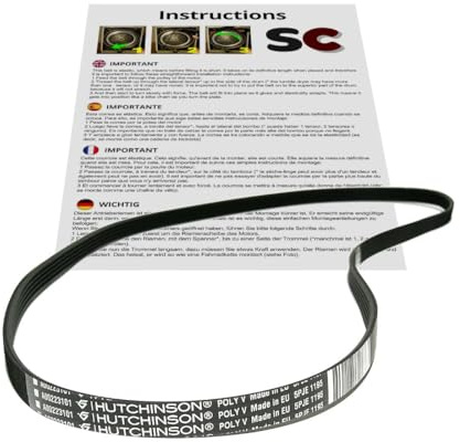 SC Solocorreas Courroie de machine à laver 5PJE (A00223101)