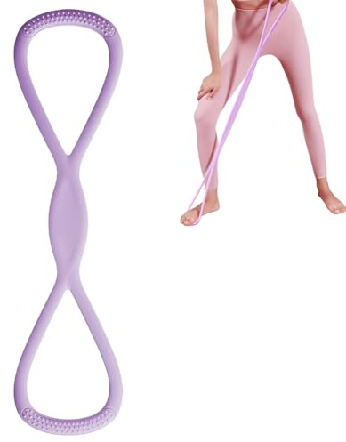 Fasce di resistenza,Fascia per trazioni a forma di uno 8,fasce elastiche per fitness con manico, braccia per allenamento a casa, fasce elastiche per esercizi pilates