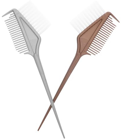 TIKODIDA Set 2 Pezzi Spazzola per Tinture per Chioma in Plastica Resistente Pennello Applicatore per Tinture Strumento Parrucchiere e Barbiere Accessori per Saloni di Bellezza Uso