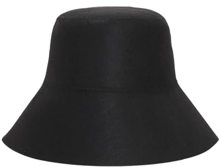 Gralara Sauna Hat Elegante Transpirable Reutilizable con Tela de Fieltro Grueso Accesorio para Proteger el Cabello del en Sauna Cómodo para, Negro