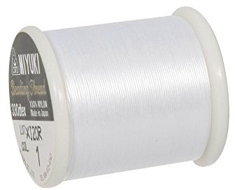 NEU Miyuki Perlengarn, 0,27mm, 50m, schneeweiß