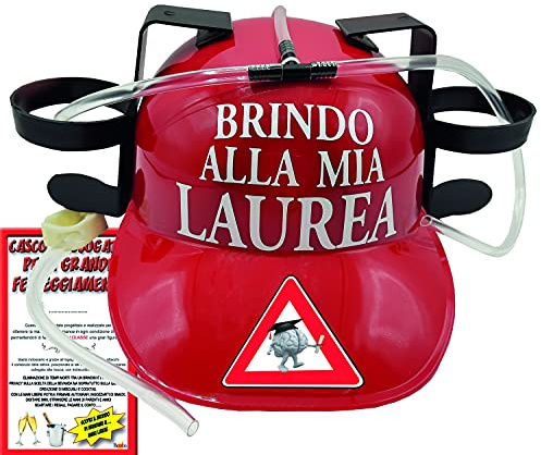 Bombo Helm mit Dosenhaltern für den Abschluss Rosso