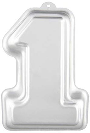 ZDYWY 10 Inch Number One 1 Shaped Aluminum 3D Baking Mould Cake Mold Tin Birthday Cake Pan - Number One 1